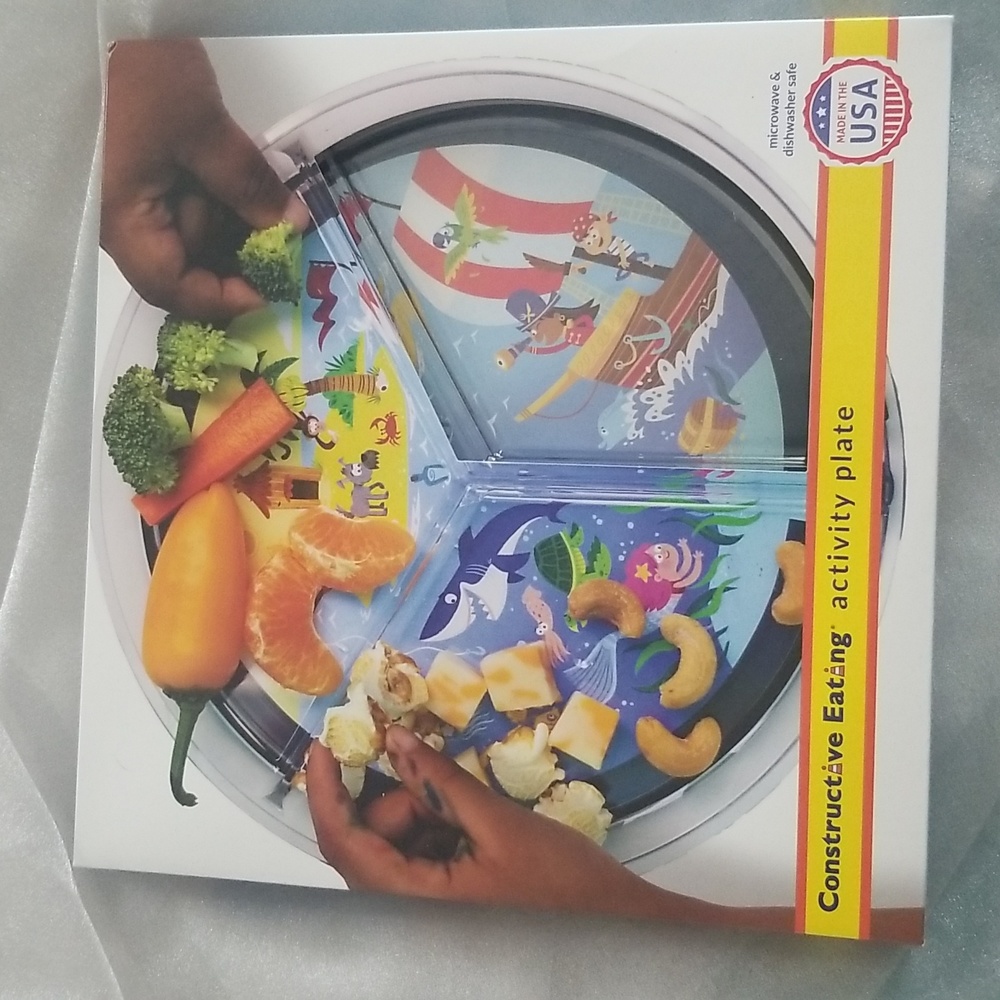 Constructive eating activity plate NIB